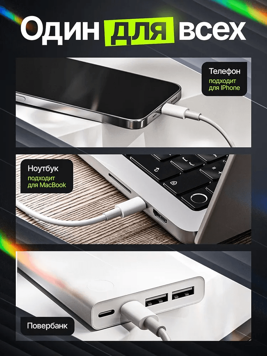 Кабель Apple USB-C to Lightning