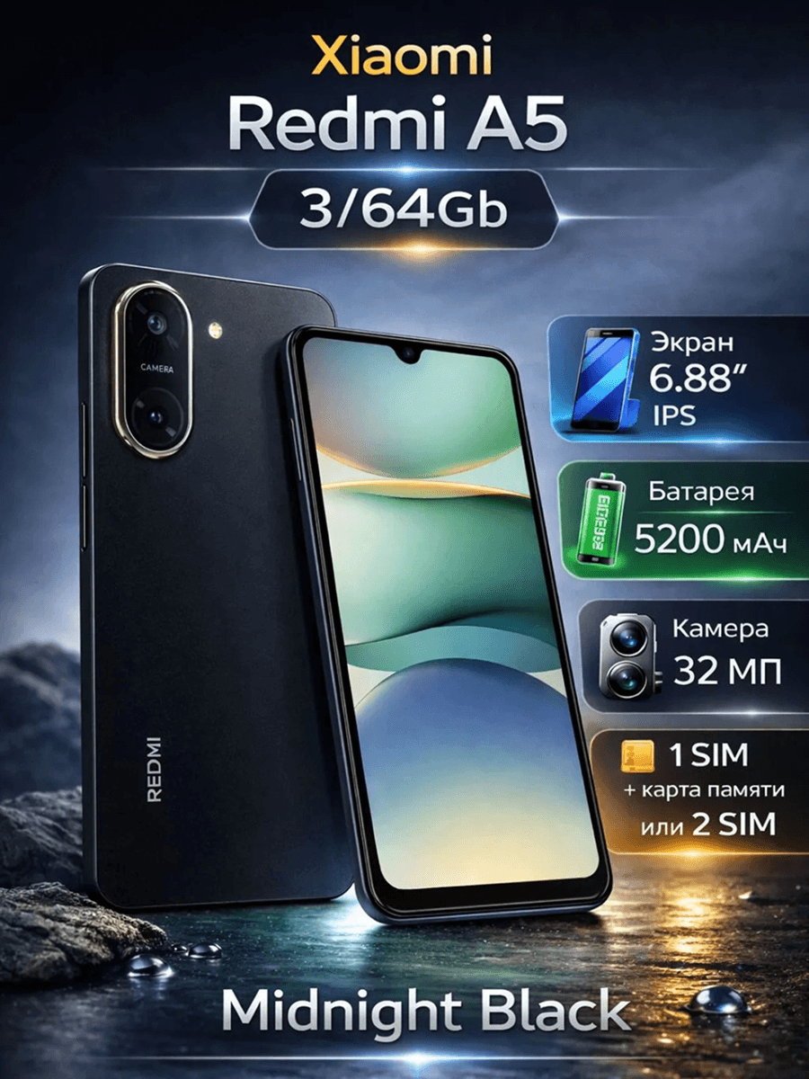 Xiaomi Redmi A5 (3/64GB, 4/128GB) 