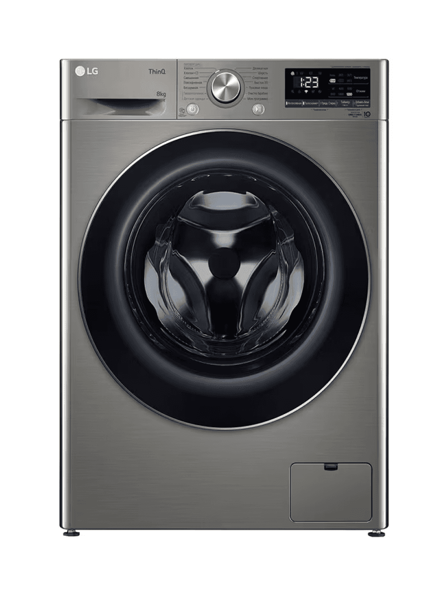 Стиральная машина LG 8 кг с паром, AI DD™ - F2V5PS2S | LG Бишкек