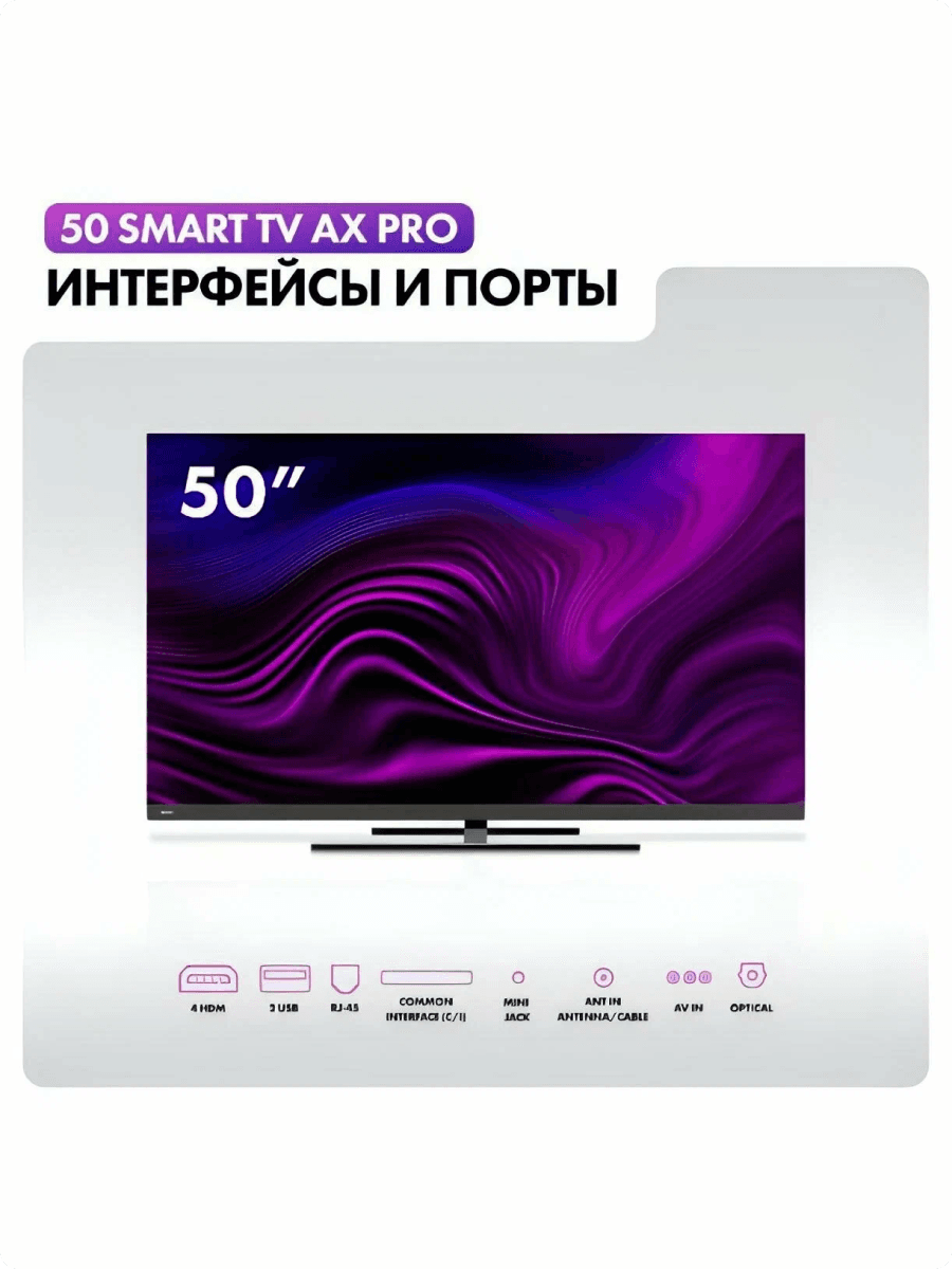 Телевизор Haier с диагональю 55 , Smart TV AX Pro