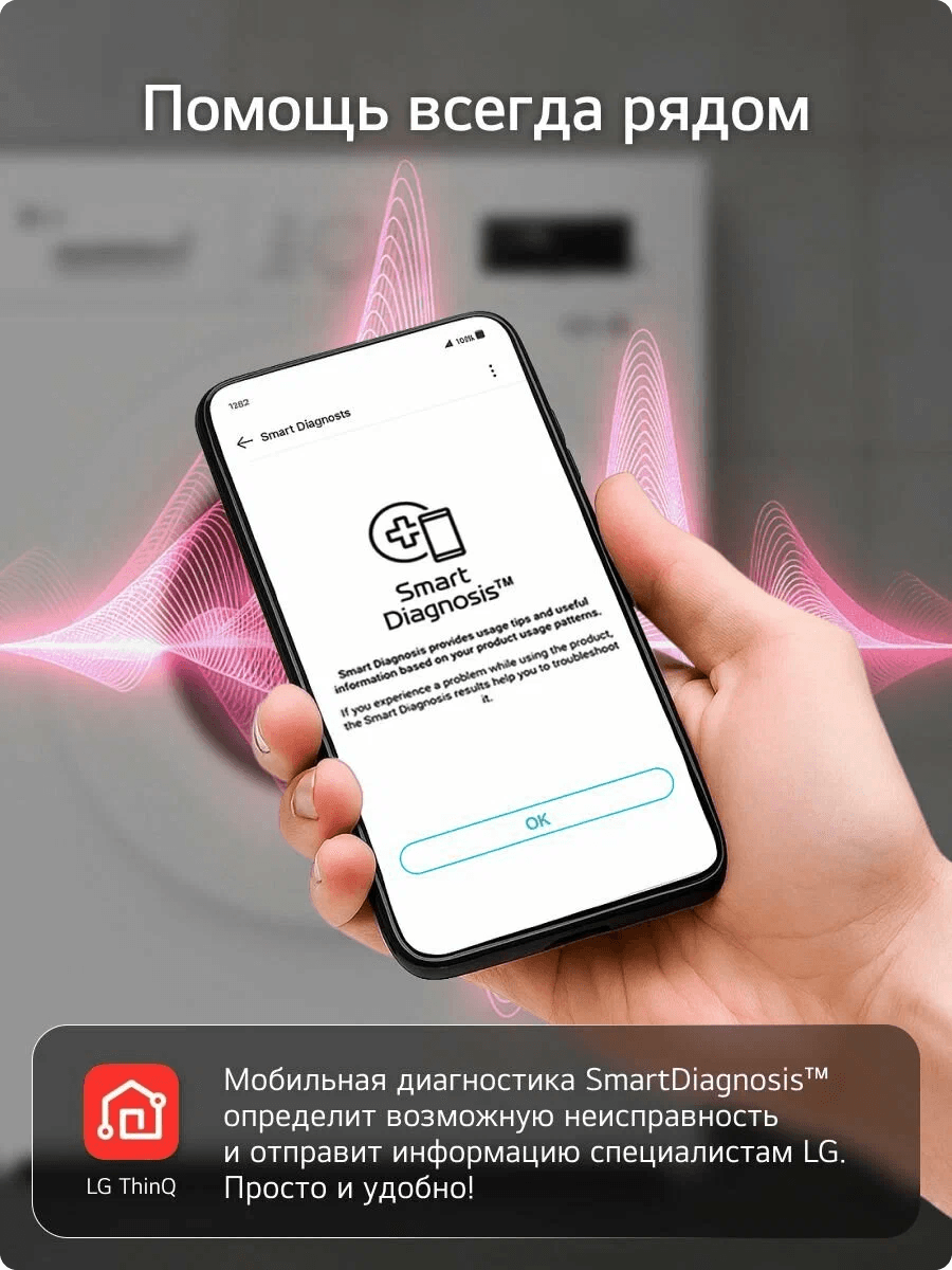 Стиральная машина LG F2Y1HS3W на 7кг