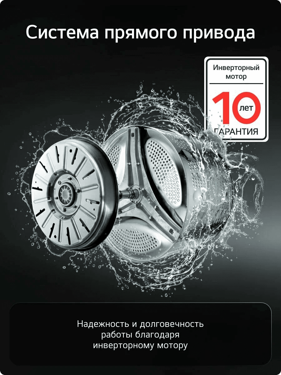 Стиральная машина LG F2Y1HS3W на 7кг