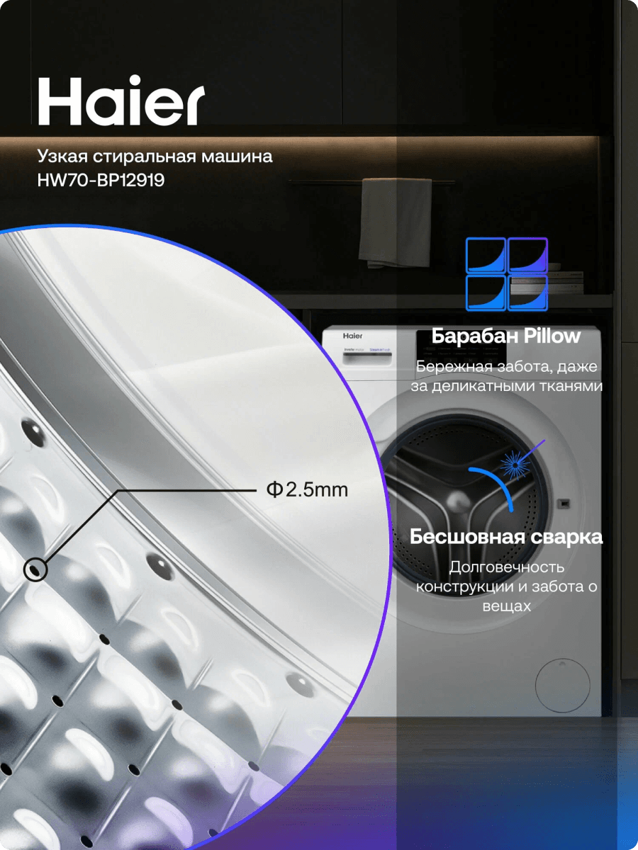 Стиральная машина Haier на 7кг